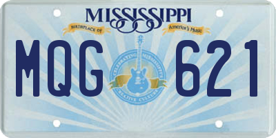 MS license plate MQG621