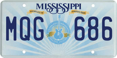 MS license plate MQG686