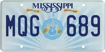 MS license plate MQG689