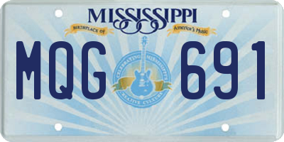 MS license plate MQG691