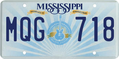 MS license plate MQG718