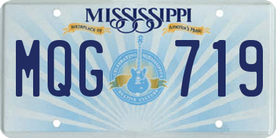 MS license plate MQG719