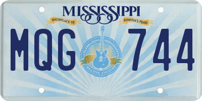 MS license plate MQG744