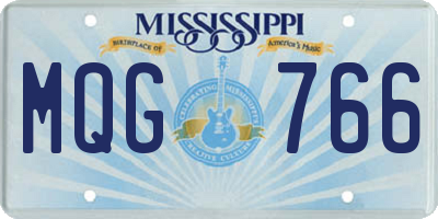 MS license plate MQG766