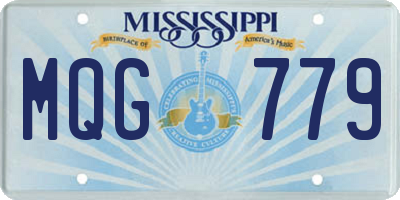 MS license plate MQG779
