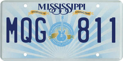 MS license plate MQG811