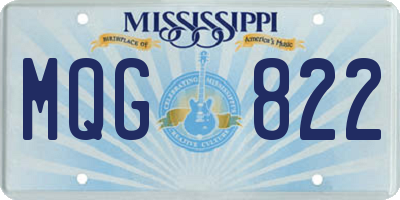 MS license plate MQG822