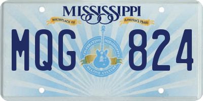 MS license plate MQG824