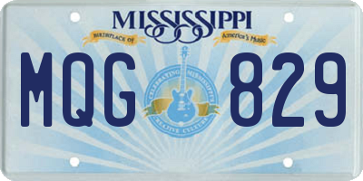 MS license plate MQG829