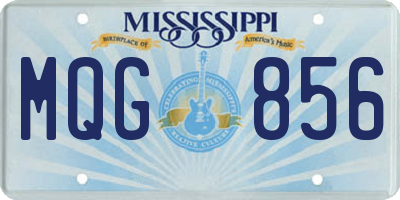 MS license plate MQG856