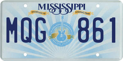 MS license plate MQG861