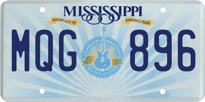 MS license plate MQG896