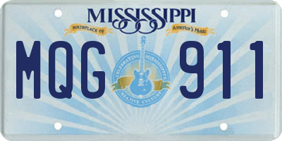 MS license plate MQG911