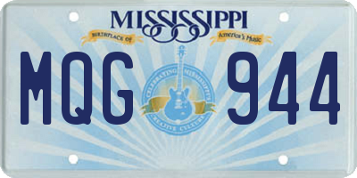MS license plate MQG944