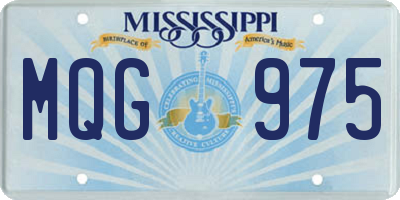 MS license plate MQG975
