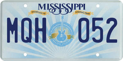 MS license plate MQH052