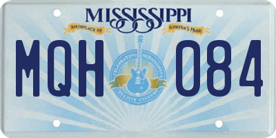 MS license plate MQH084