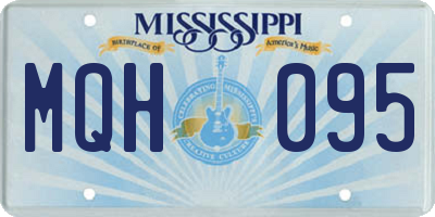 MS license plate MQH095