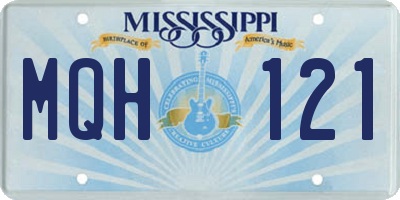 MS license plate MQH121