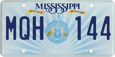 MS license plate MQH144