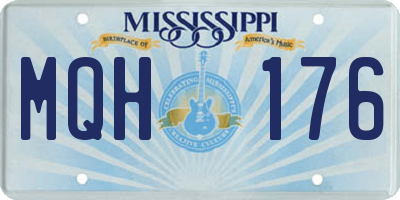 MS license plate MQH176