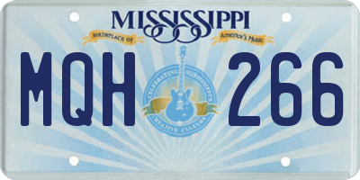 MS license plate MQH266