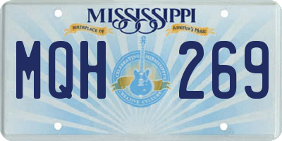 MS license plate MQH269