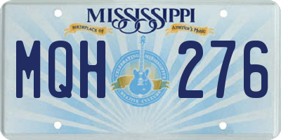 MS license plate MQH276