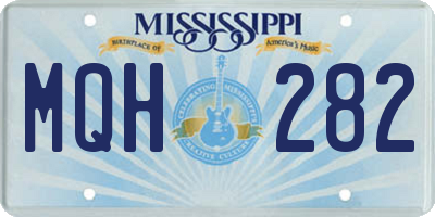 MS license plate MQH282