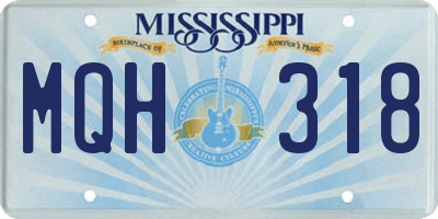 MS license plate MQH318