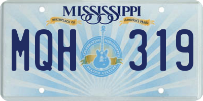 MS license plate MQH319