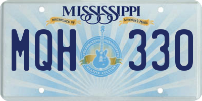 MS license plate MQH330