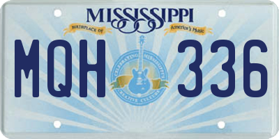 MS license plate MQH336