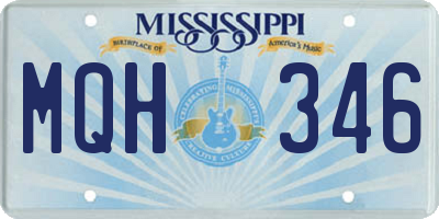 MS license plate MQH346