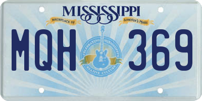 MS license plate MQH369