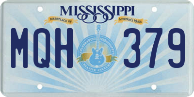 MS license plate MQH379
