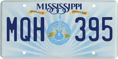 MS license plate MQH395