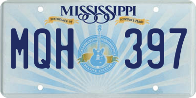 MS license plate MQH397