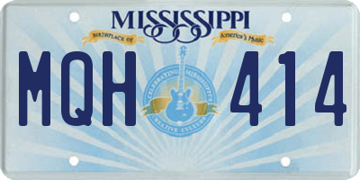 MS license plate MQH414
