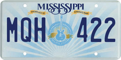 MS license plate MQH422