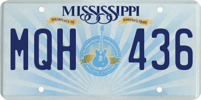 MS license plate MQH436