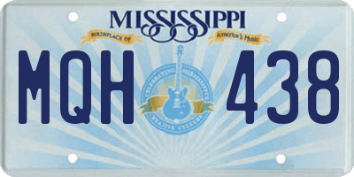 MS license plate MQH438