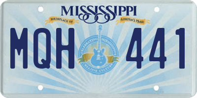 MS license plate MQH441