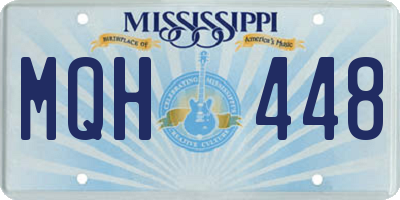 MS license plate MQH448