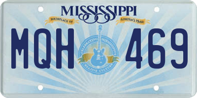 MS license plate MQH469