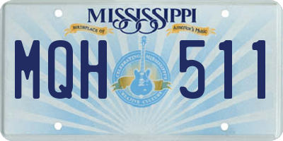 MS license plate MQH511