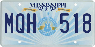 MS license plate MQH518