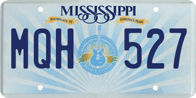 MS license plate MQH527