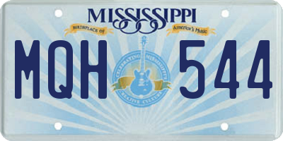MS license plate MQH544