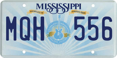 MS license plate MQH556